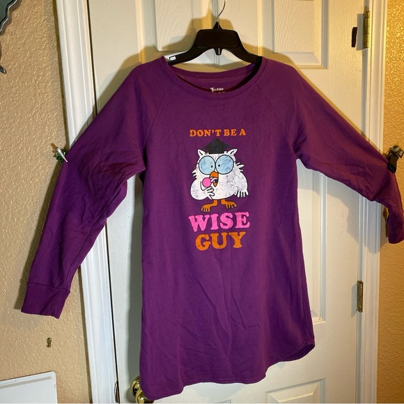 Tootsie Pops Women LARGE Pajama Top Long Sleeve Sleepwear Lounge Funny Comfy Fun - Picture 1 of 10